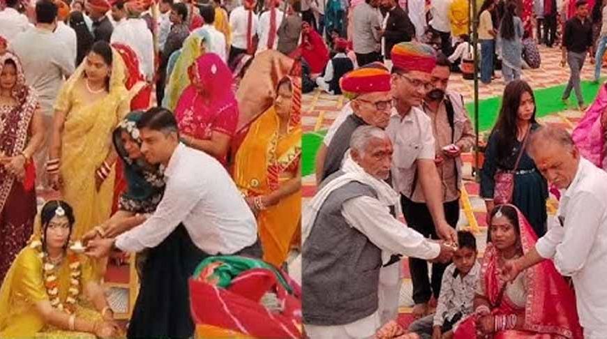 नागौर में 2.5 KM लंबी निकासी में 10,000 बाराती, 70 जोड़े एक साथ लेंगे सात फेरे