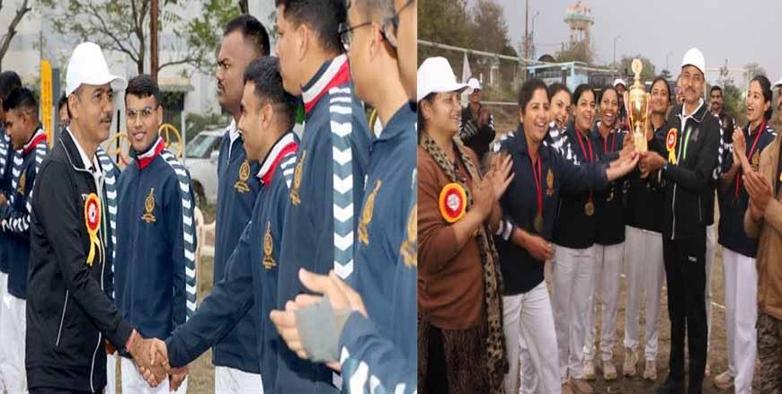 मध्यप्रदेश पुलिस अकादमी भोपाल में प्रशिक्षु उप पुलिस अधीक्षकों के बीच मैत्री वॉलीबाल मैच आयोजित