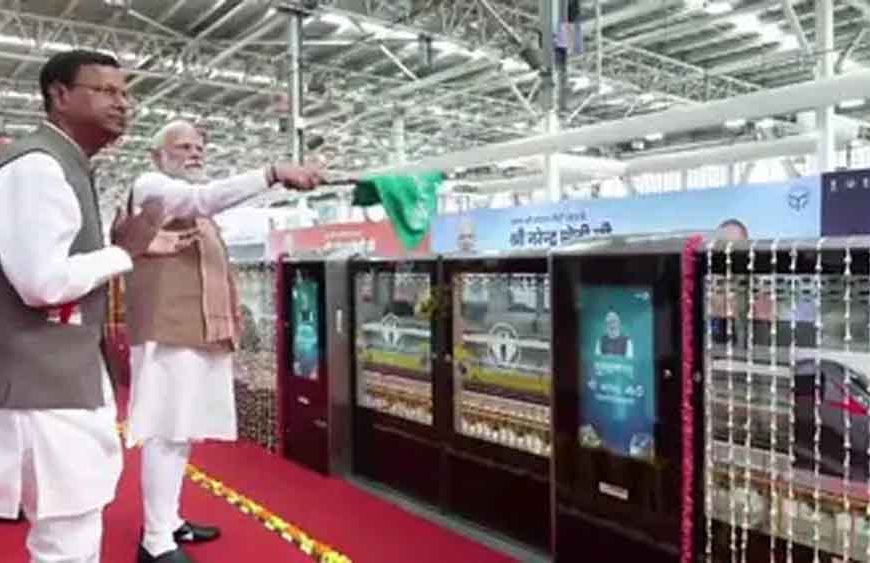 55 मिनट में 88 किमी की रफ्तार, पीएम मोदी ने नमो भारत को दी हरी झंडी, मेरठ मेट्रो का भी आगाज़