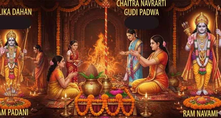 मार्च में त्योहारों की बहार: 3 मार्च को होलिका दहन, 19 से चैत्र नवरात्र का शुभारंभ