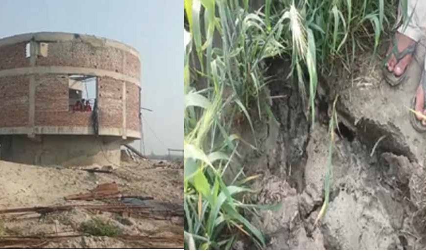 रैनीवेल प्रोजेक्ट से खेतों में आई लंबी-लंबी दरारें, फसलों को हो रहा नुक्सान