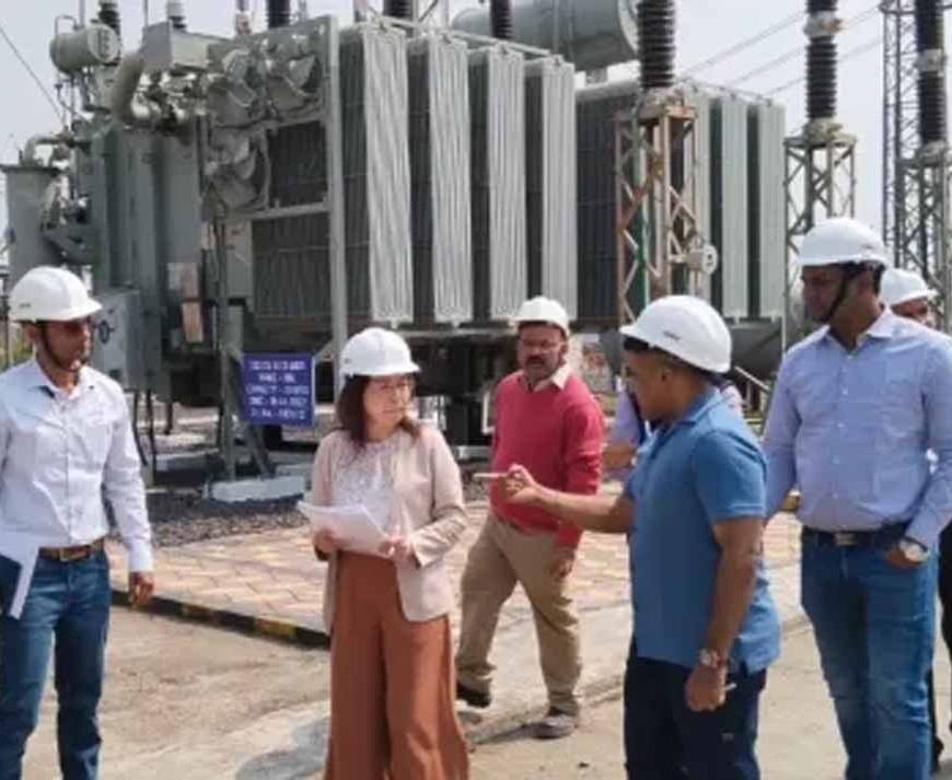 इंदौर में जायका वित्‍त पोषित एम पी ट्रांसको परियोजनाओं का निरीक्षण