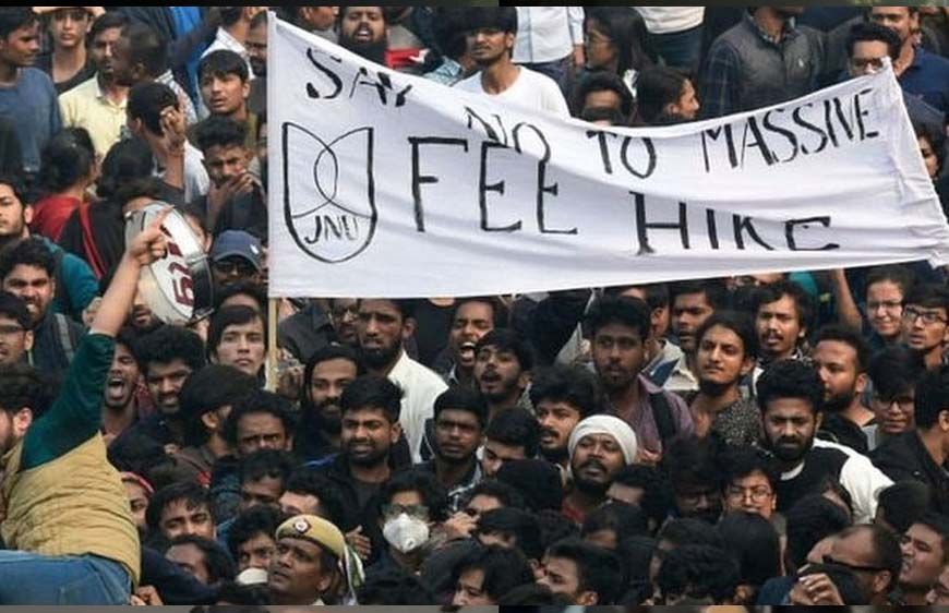 JNU में फिर क्यों तनाव, 500 छात्र मार्च पर अड़े और रातभर जारी रहा हंगामा