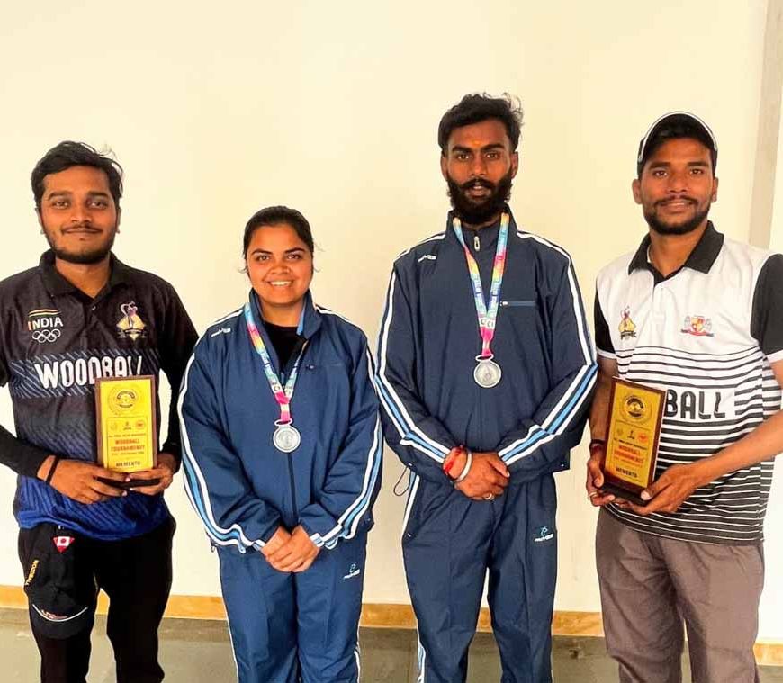 सरगुजा जिला वुडबॉल संघ के खिलाड़ियों का राष्ट्रीय मंच पर जलवा, जीते सिल्वर मेडल