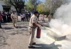 पुलिस मुख्यालय में अग्नि सुरक्षा जागरूकता एवं मॉक ड्रिल आयोजित