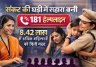 संकट की घड़ी में सहारा बनी 181 हेल्पलाइन, 8.42 लाख से अधिक महिलाओं को मिली मदद