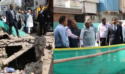 CM नीतीश ने प्रोजेक्ट का किया निरीक्षण, अंडरग्राउंड नाला-सड़क निर्माण में तेजी लाने का दिया निर्देश