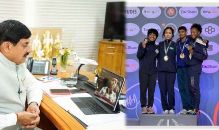 अल्बानिया में चमकी उज्जैन की प्रियांशी, वर्ल्ड रैंकिंग रेसलिंग टूर्नामेंट में जीता रजत पदक