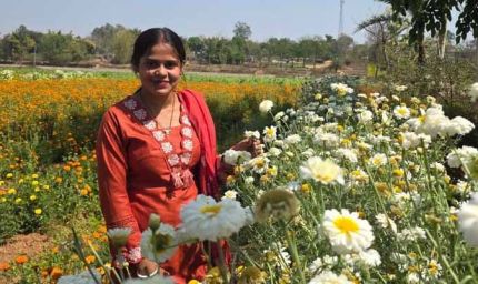बिहान योजना से खिला रत्ना का भविष्य, फूलों की खेती से बनीं सफल उद्यमी