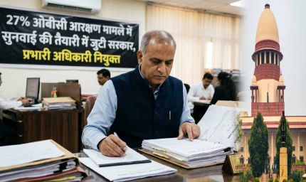 27% OBC आरक्षण केस पर सरकार एक्टिव, सुनवाई की तैयारी के लिए प्रभारी अधिकारी नियुक्त