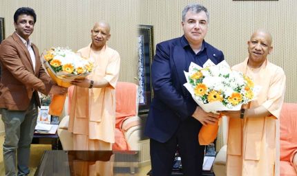 मुख्यमंत्री से मिले नोबेल पुरस्कार विजेता कॉन्स्टेंटिन नोवोसेलोव