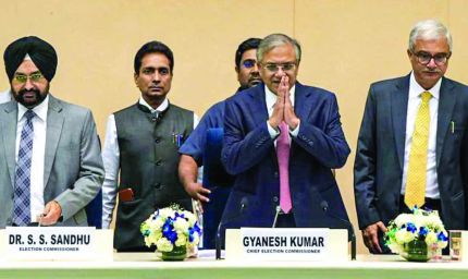 पांच राज्यों में चुनावी बिगुल, बंगाल में दो चरणों में और बाकी में एक चरण में मतदान