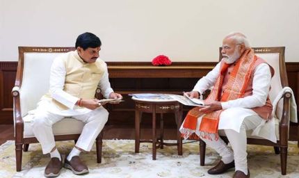 प्रधानमंत्री  मोदी से मुख्यमंत्री डॉ. यादव ने नई दिल्ली में की भेंट