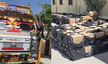 नाथद्वारा में पुलिस की बड़ी कार्रवाई: ट्रक से 25 लाख की अवैध शराब जब्त, दो तस्कर गिरफ्तार