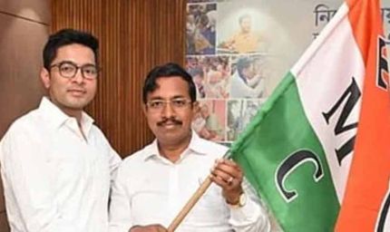 चुनाव का बिगुल बजते ही सियासी पलटी, शुभेंदु अधिकारी के करीबी नेता ने जॉइन की TMC