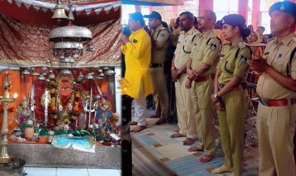 नवरात्रि पर सख्त सुरक्षा घेरा: तरावली माता मंदिर में एसपी का औचक निरीक्षण, श्रद्धालुओं की सुरक्षा सर्वोच्च प्राथमिकता