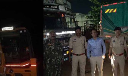 खनिज-राजस्व-पुलिस की बड़ी कार्रवाई: 11 हाइवा, 2 जेसीबी और चैन माउंटेन मशीन जब्त