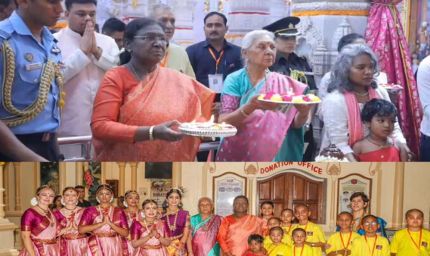 राष्ट्रपति द्रौपदी मुर्मु ने इस्कॉन और प्रेम मंदिर में की पूजा-अर्चना