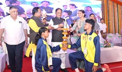 मुख्यमंत्री ने नवरात्रि की पावन बेला पर मां महामाया की धरा से सरगुजा ओलंपिक का किया शुभारंभ