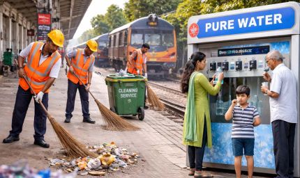 रेलवे की नई पहल: स्टेशनों और कॉलोनियों में मिलेगा शुद्ध पानी, भोपाल मंडल ने शुरू किया सफाई अभियान