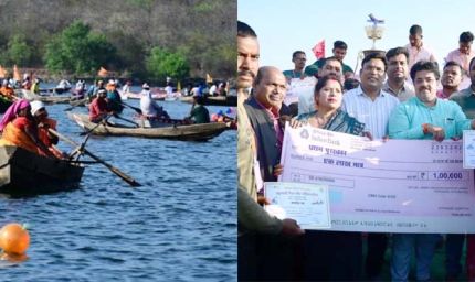 महानदी पर रोमांच का मंजर: छत्तीसगढ़ में पहली ‘नौकायान स्पर्धा’, 52 टीमों की टक्कर, 1 लाख का इनाम