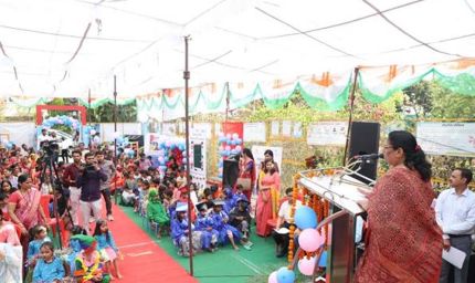आंगनवाड़ी केन्द्र बच्चों के जीवन की सबसे महत्वपूर्ण प्रारंभिक पाठशाला : मंत्री सुश्री भूरिया