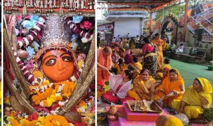 महाअष्टमी पर उमड़ी आस्था की भीड़, बंजारी मंदिर में नाग-नागिन के दर्शन से श्रद्धालु अचंभित