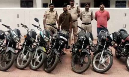 बिलासपुर में बाइक चोर गैंग का भंडाफोड़: 19 साल का मास्टरमाइंड सहित 7 आरोपी गिरफ्तार
