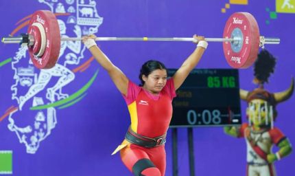 खेलो इंडिया ट्राइबल गेम्स 2026:  58 किग्रा महिला वेटलिफ्टिंग में अरुणाचल की अनाई वांग्सू ने जीता स्वर्ण