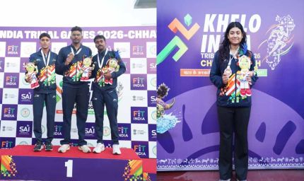 खेलो इंडिया ट्राइबल गेम्स (तीसरा दिन)रू कर्नाटक का दबदबा कायम मणिकांता एल बने स्टार