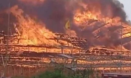 अयोध्या में बड़ा हादसा: परिवहन मंत्री के महायज्ञ में भीषण आग, यज्ञशाला जलकर खाक