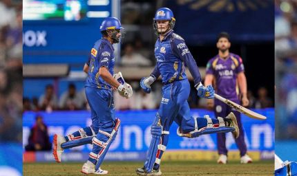 मुंबई इंडियंस ने KKR को 6 विकेट से हराया, रोहित और रिकेटन की तूफानी पारी