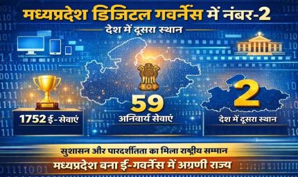 डिजिटल गवर्नेंस में मध्य प्रदेश को मिला दूसरा स्थान, पहले पर कर्नाटक, सीएम बोले- राष्ट्रीय स्तर पर मिली मान्यता