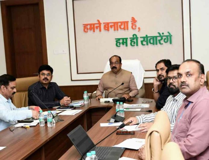 केन्द्रीय जल शक्ति मंत्रालय की वीसी में शामिल हुए उप मुख्यमंत्री  अरूण साव