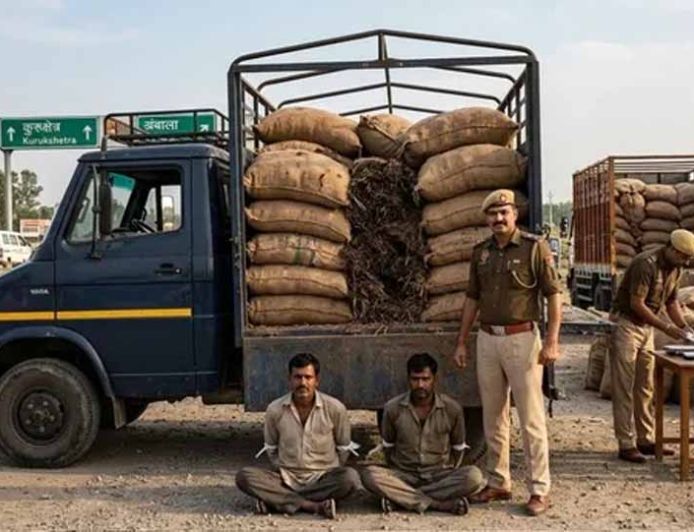 कुरुक्षेत्र में बड़ा ड्रग्स खुलासा: 50 लाख का चूरापोस्त बरामद, हिमाचल के दो तस्कर गिरफ्तार