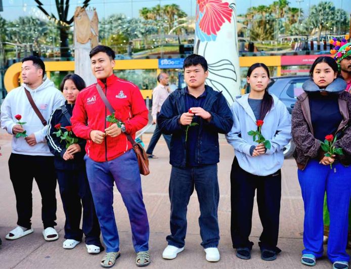 लो इंडिया ट्राइबल गेम्स के लिए खिलाड़ियों का छत्तीसगढ़ पहुंचना शुरू