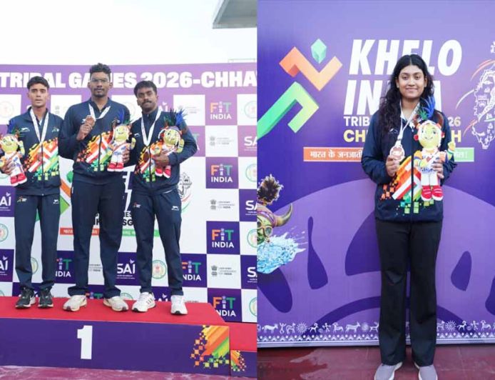 खेलो इंडिया ट्राइबल गेम्स (तीसरा दिन)रू कर्नाटक का दबदबा कायम मणिकांता एल बने स्टार