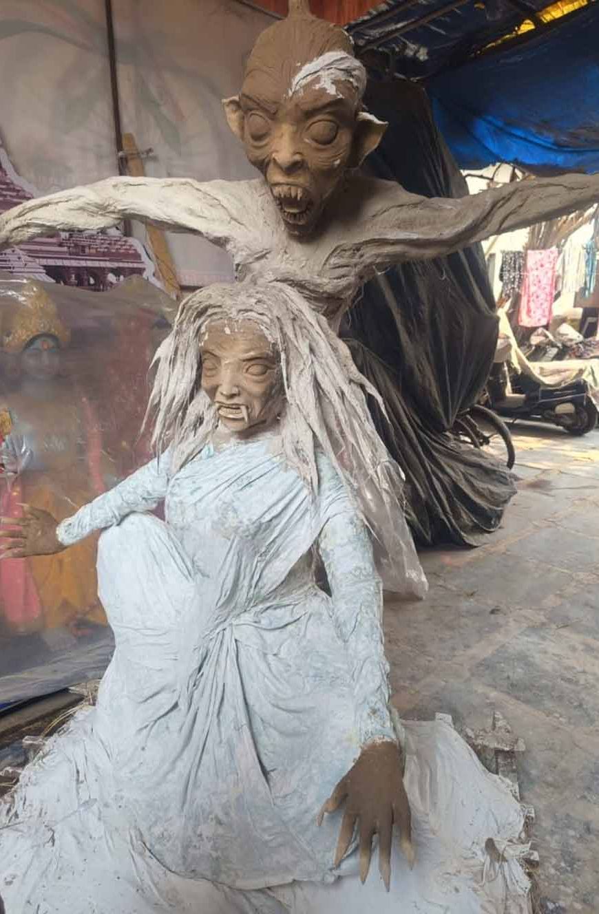 रायपुर में ‘मुंज्या’ थीम की होलिका बनी आकर्षण, चौक-चौराहों पर दिखेंगी अनोखी मूर्तियां