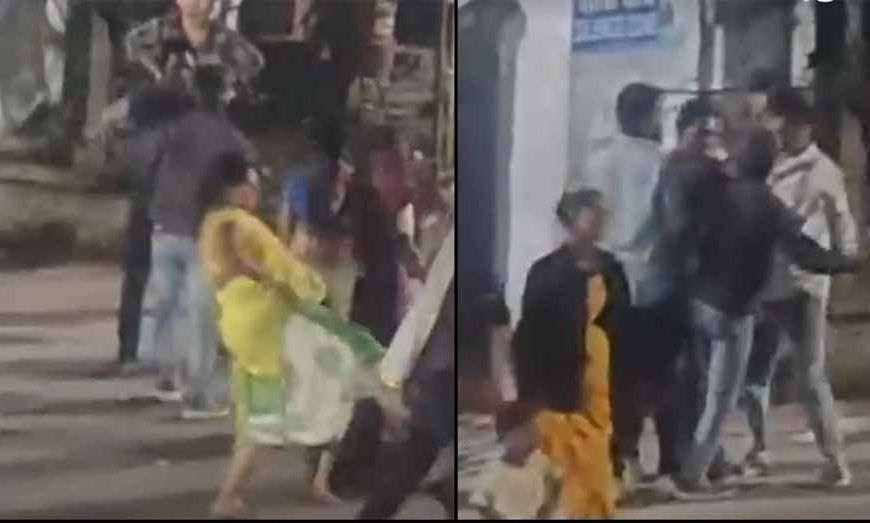 नवविवाहिता की मौत पर बवाल: अस्पताल गेट पर भिड़े दो पक्ष, वीडियो वायरल