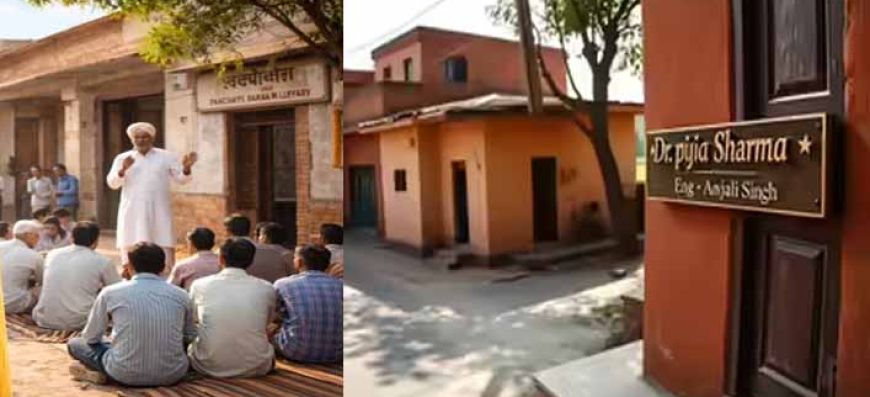 हरियाणा के गांव में लड़कियों के नाम से घर की पहचान, नेमप्लेट पर लिखे ग्रेजुएट बहू-बेटियों के नाम