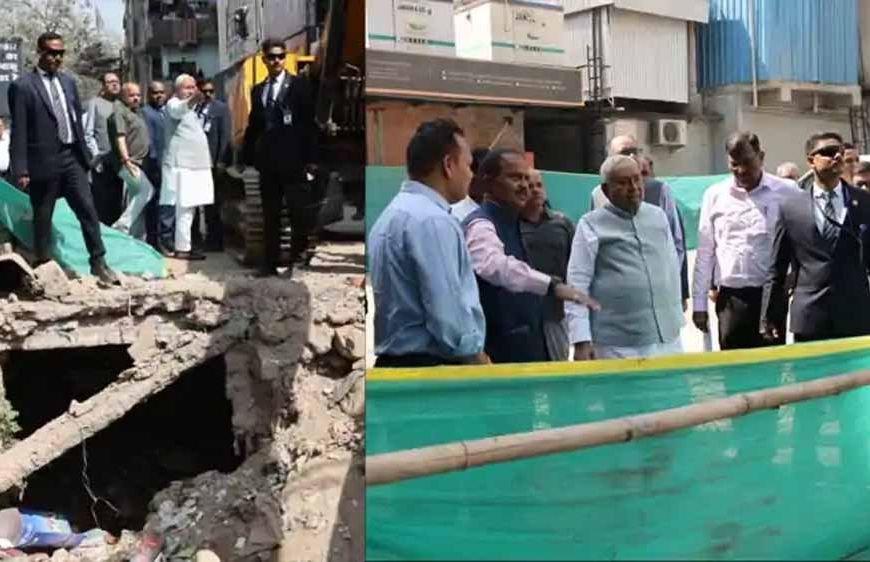 CM नीतीश ने प्रोजेक्ट का किया निरीक्षण, अंडरग्राउंड नाला-सड़क निर्माण में तेजी लाने का दिया निर्देश
