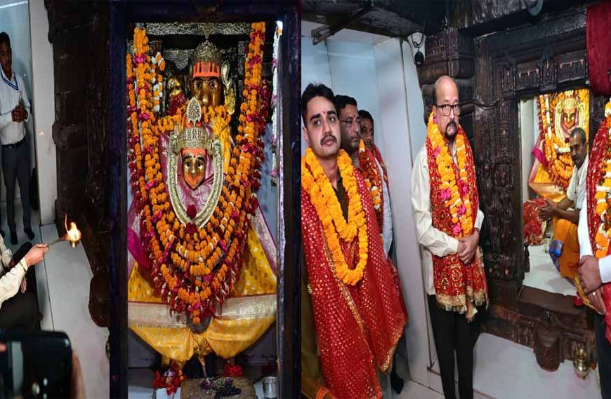 राज्यपाल ने माँ महामाया का दर्शन कर छत्तीसगढ़ की सुख-समृद्धि, खुशहाली की कामना की
