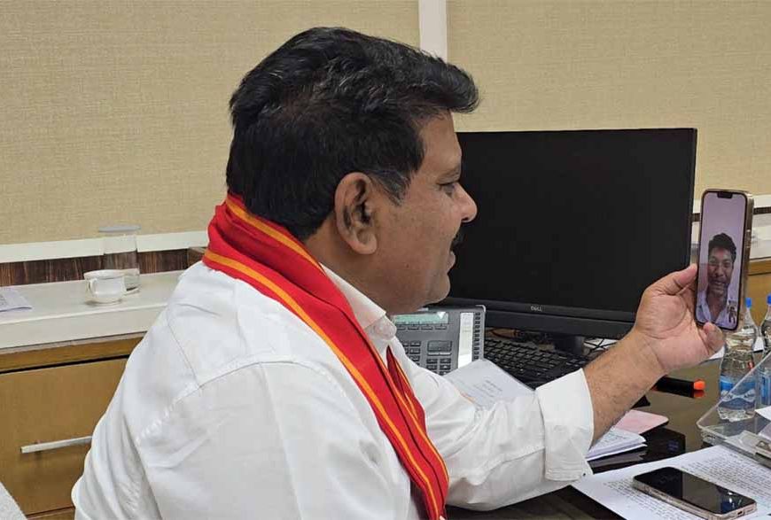 बीजापुर के अंकित की यूपीएससी में सफलता पर उपमुख्यमंत्री  विजय शर्मा ने वीडियो कॉल पर दी बधाई