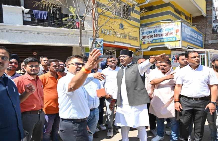 मंत्री  सारंग ने नरेला क्षेत्र में अवैध अतिक्रमण के खिलाफ सख्त कार्रवाई के दिये निर्देश