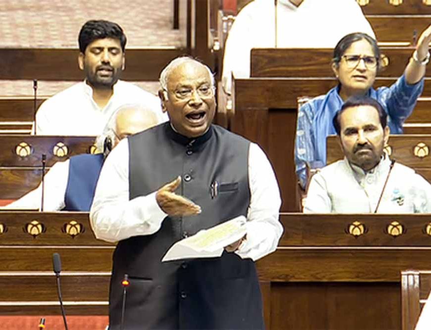 राज्यसभा में खड़गे का आरोप: भारत की ऊर्जा सुरक्षा खतरे में