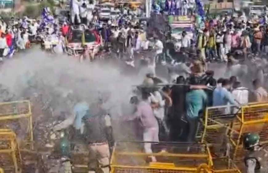 दतिया में भीम आर्मी-असपा की संकल्प यात्रा पर बवाल, पुलिस का लाठीचार्ज और वाटर कैनन