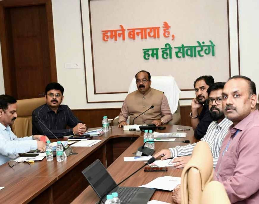 केन्द्रीय जल शक्ति मंत्रालय की वीसी में शामिल हुए उप मुख्यमंत्री  अरूण साव