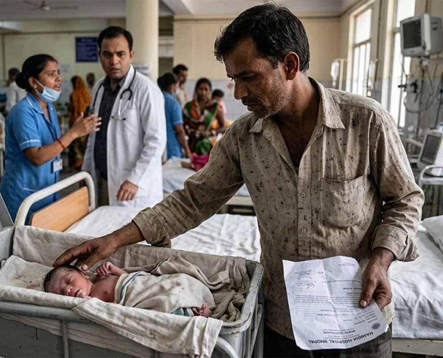 अस्पताल की बड़ी गलती: नवजात को मृत बताकर सौंपा शव, पिता ने देखा तो जिंदा था बच्चा