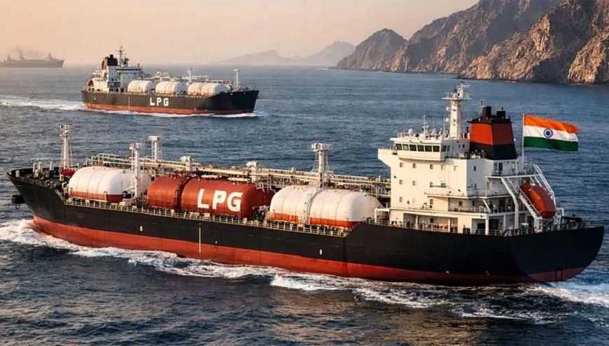 स्ट्रेट ऑफ होर्मुज से राहत: दो भारतीय LPG जहाजों को मिला सुरक्षित गुजरने का परमिट