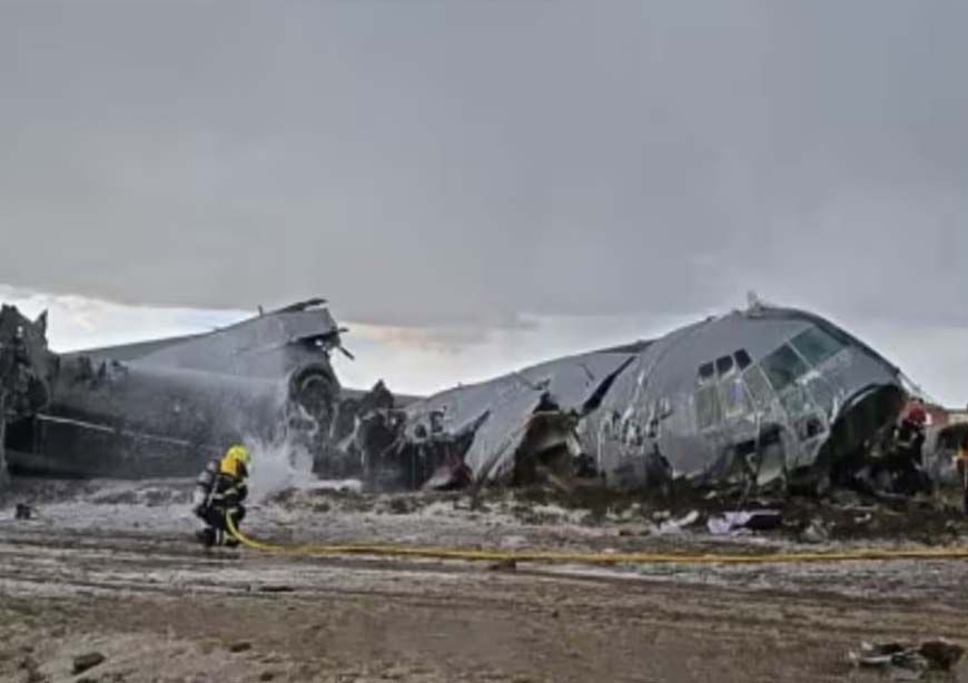 पेरू बॉर्डर के पास कोलंबिया का मिलिट्री प्लेन क्रैश, 66 सैनिकों की दर्दनाक मौत